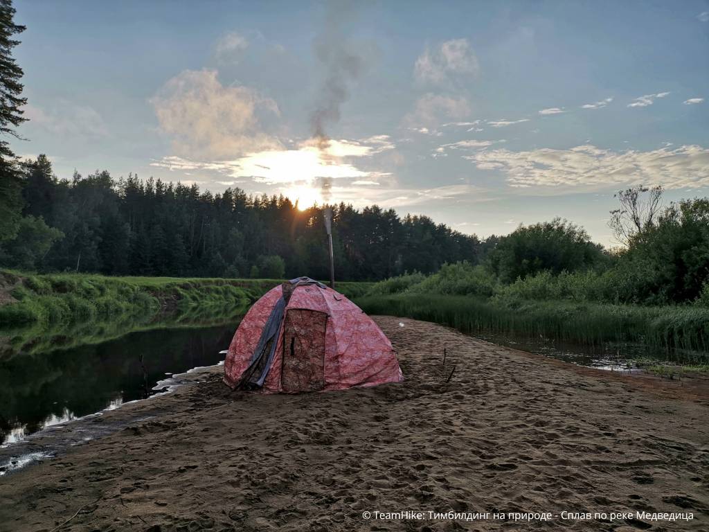 Тимбилдинг на природе - сплав по реке Медведица