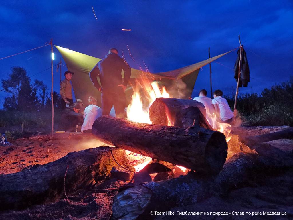 Тимбилдинг на природе - сплав по реке Медведица